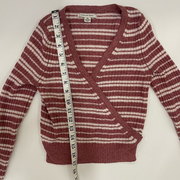 American Eagle sweater pink striped Size XXS - Picture 5 of 10